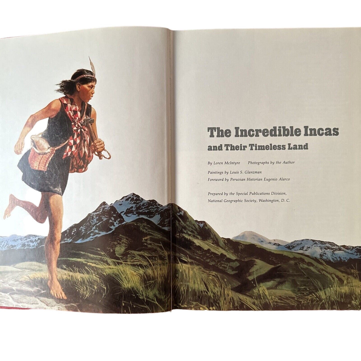 National Geographic Hardcover Book - Incredible Incas - 5th Print 1986 Excellent