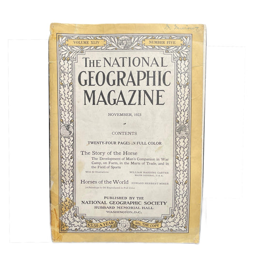 National Geographic November 1923 - Complete Magazine