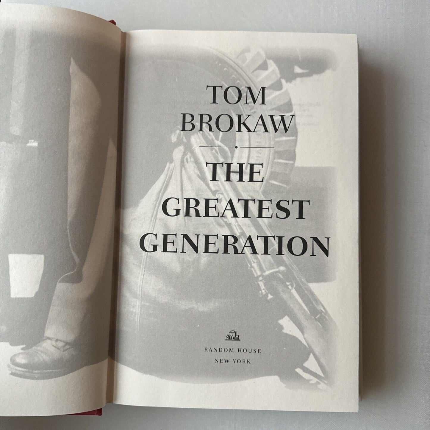 Greatest Generation by Tom Brokaw 1998 First Edition First Printing HCDJ