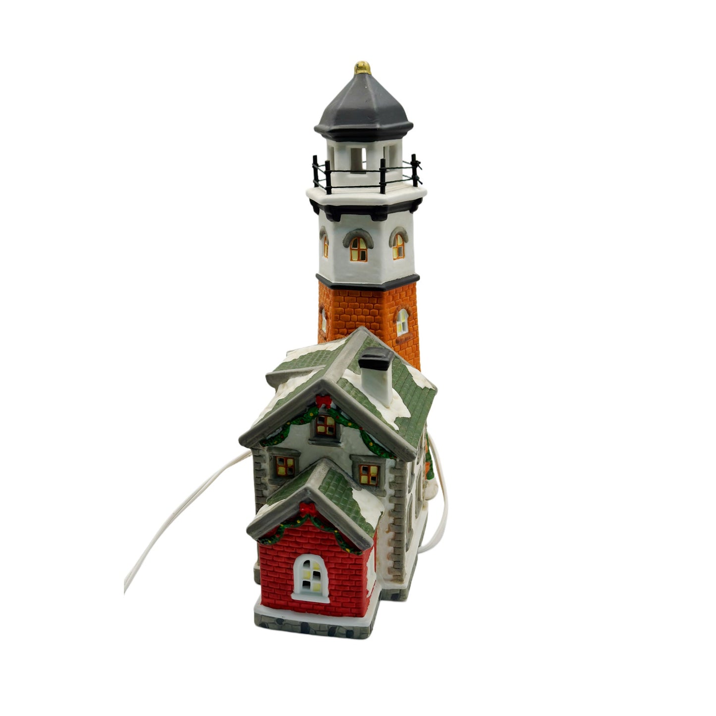 Santa's Workbench Collection Lighted Victorian Cape May Lighthouse 2000 Vintage