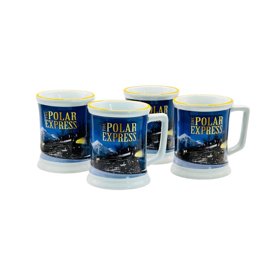 Polar Express Mugs Set of 4  - Believe Holiday Edition - Never Used