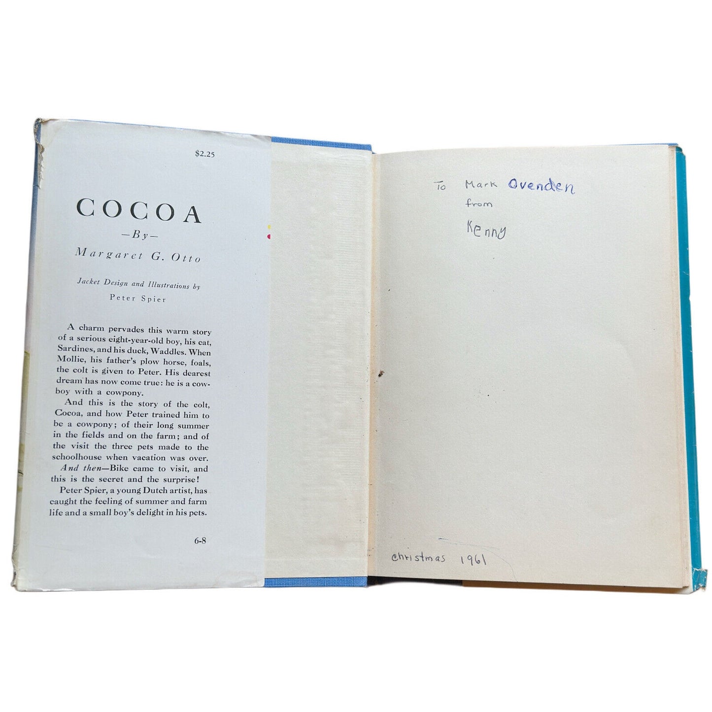 Cocoa by Margaret Otto - Vintage 1955 First Edition, Third Printing HCDJ