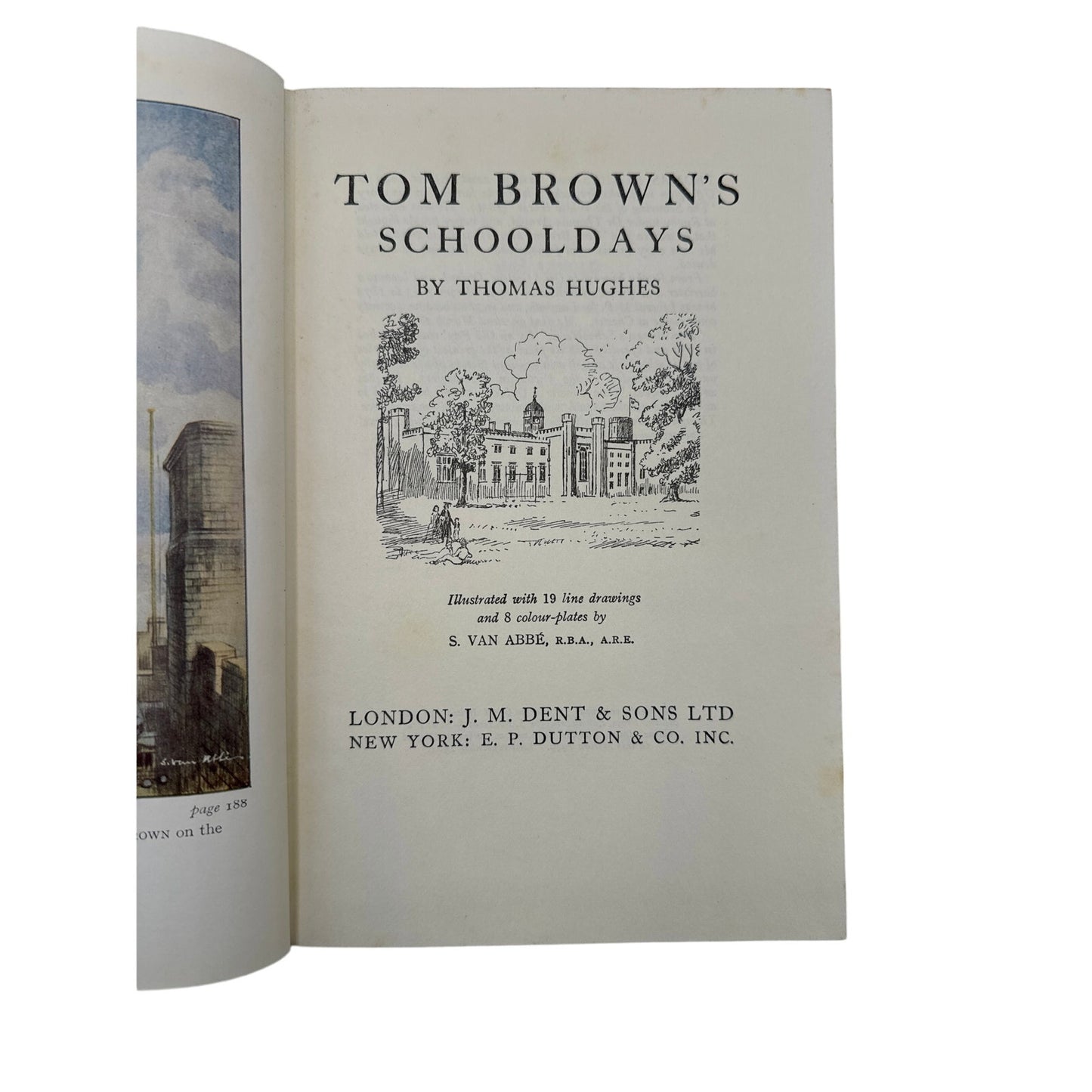 Tom Brown's Schooldays by Thomas Hughes - 1964 illustrated by S. Van Abbe HCDJ