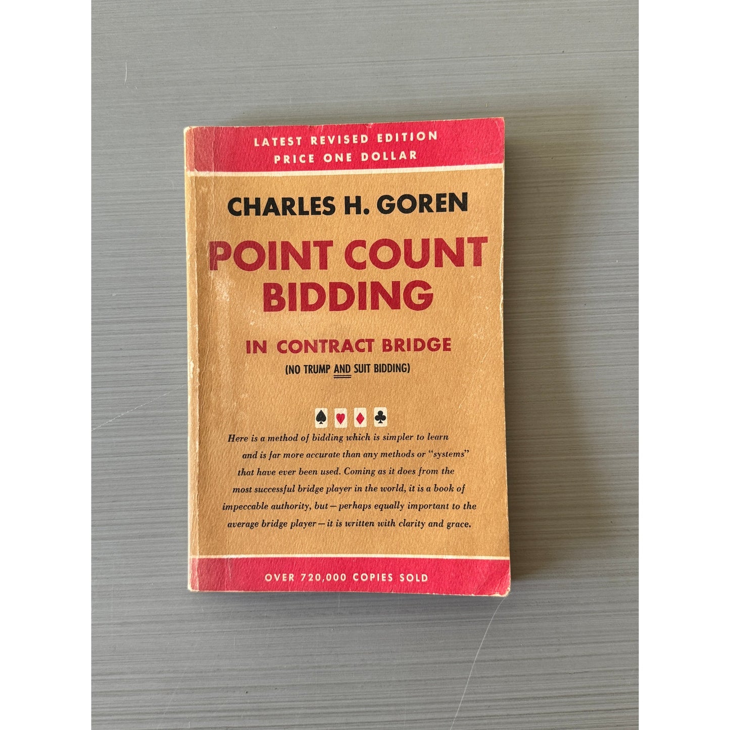 Vintage Book Point Count Bidding in Contract Bridge Charles H. Goren Softcover 1954