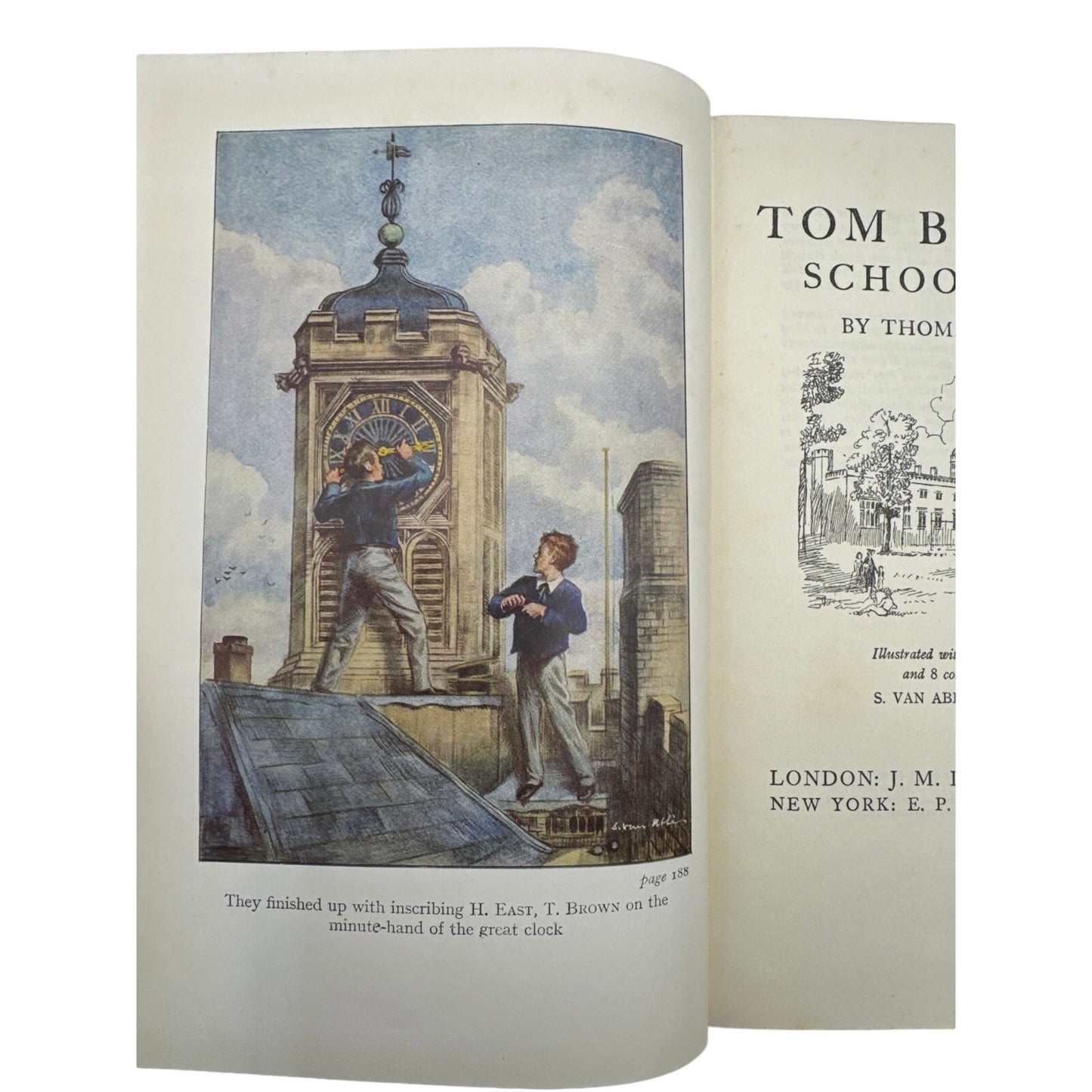 Tom Brown's Schooldays by Thomas Hughes - 1964 illustrated by S. Van Abbe HCDJ