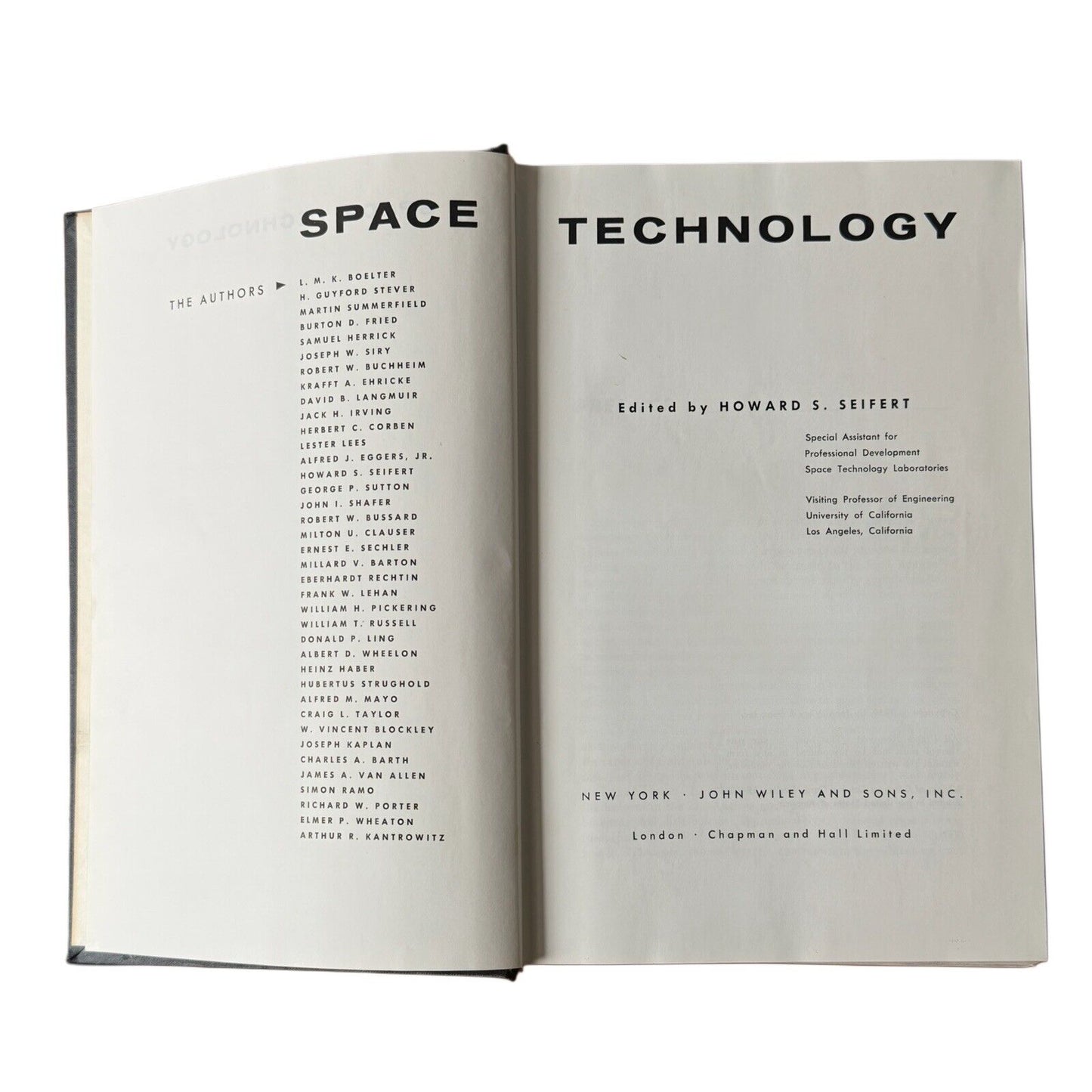 Space Technology by Howard Seifert - 1959 First Edition Hardcover