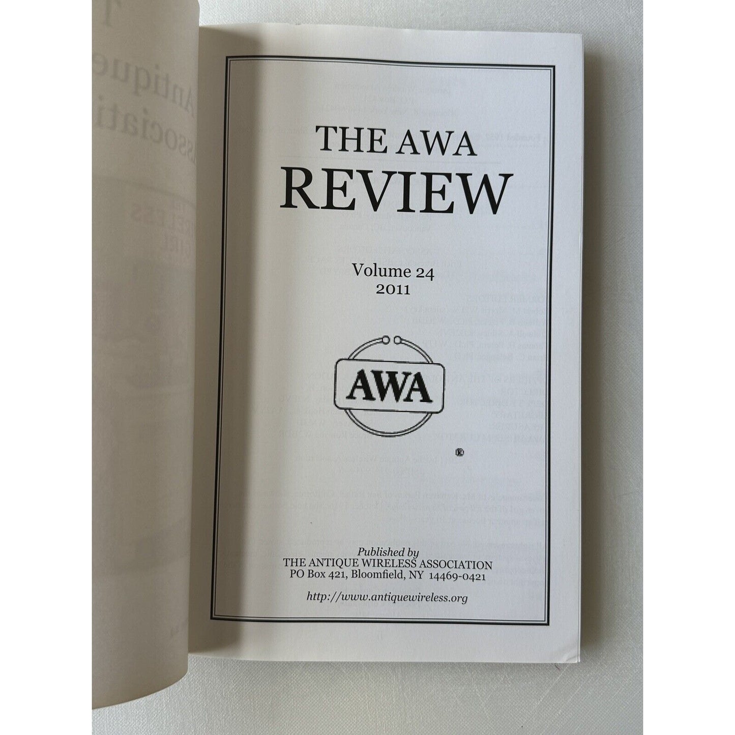 The Antique Wireless Association Review 2010 Volume 24