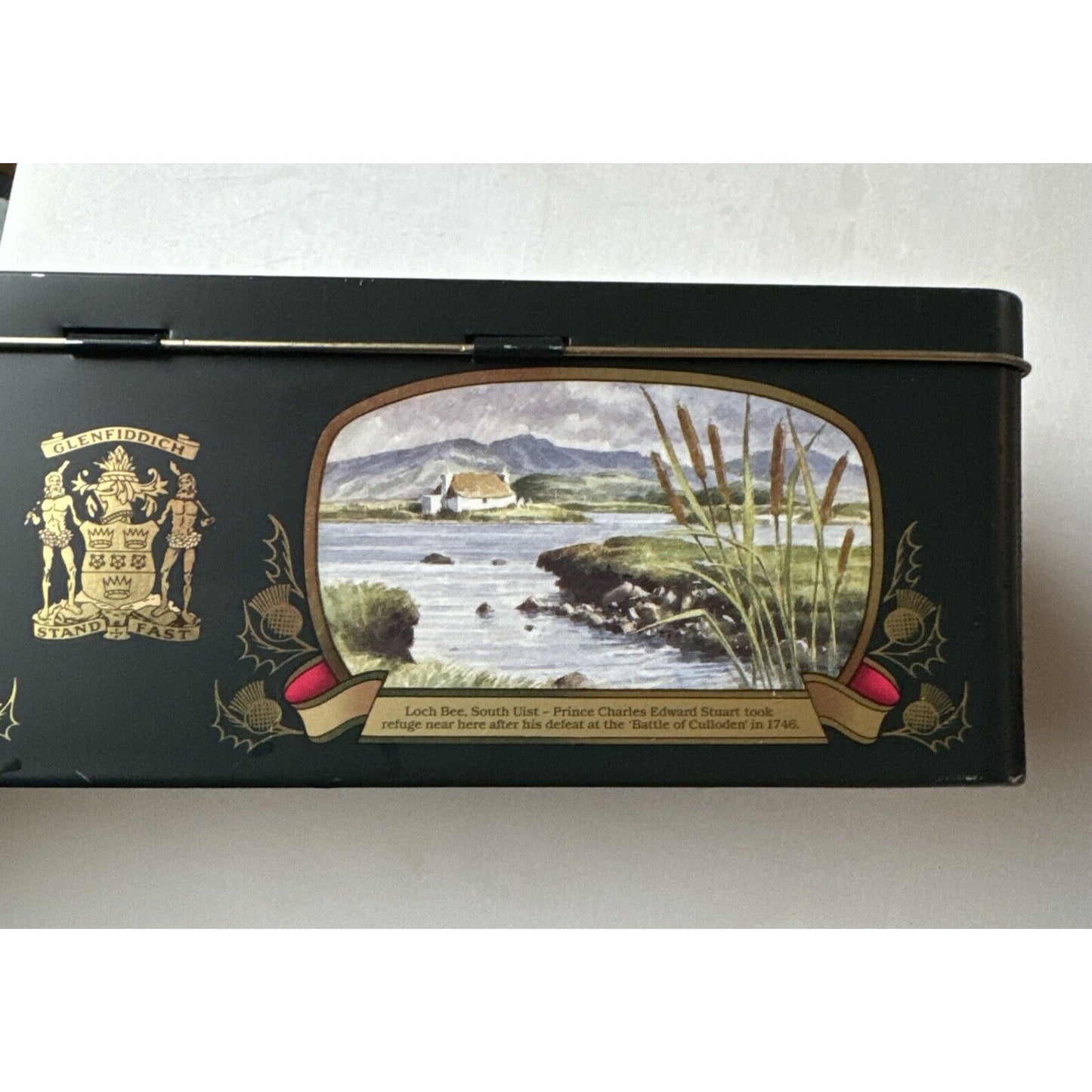 Vintage Glenfiddich Whiskey Collectors Tin No. 7 - Clan Stewart