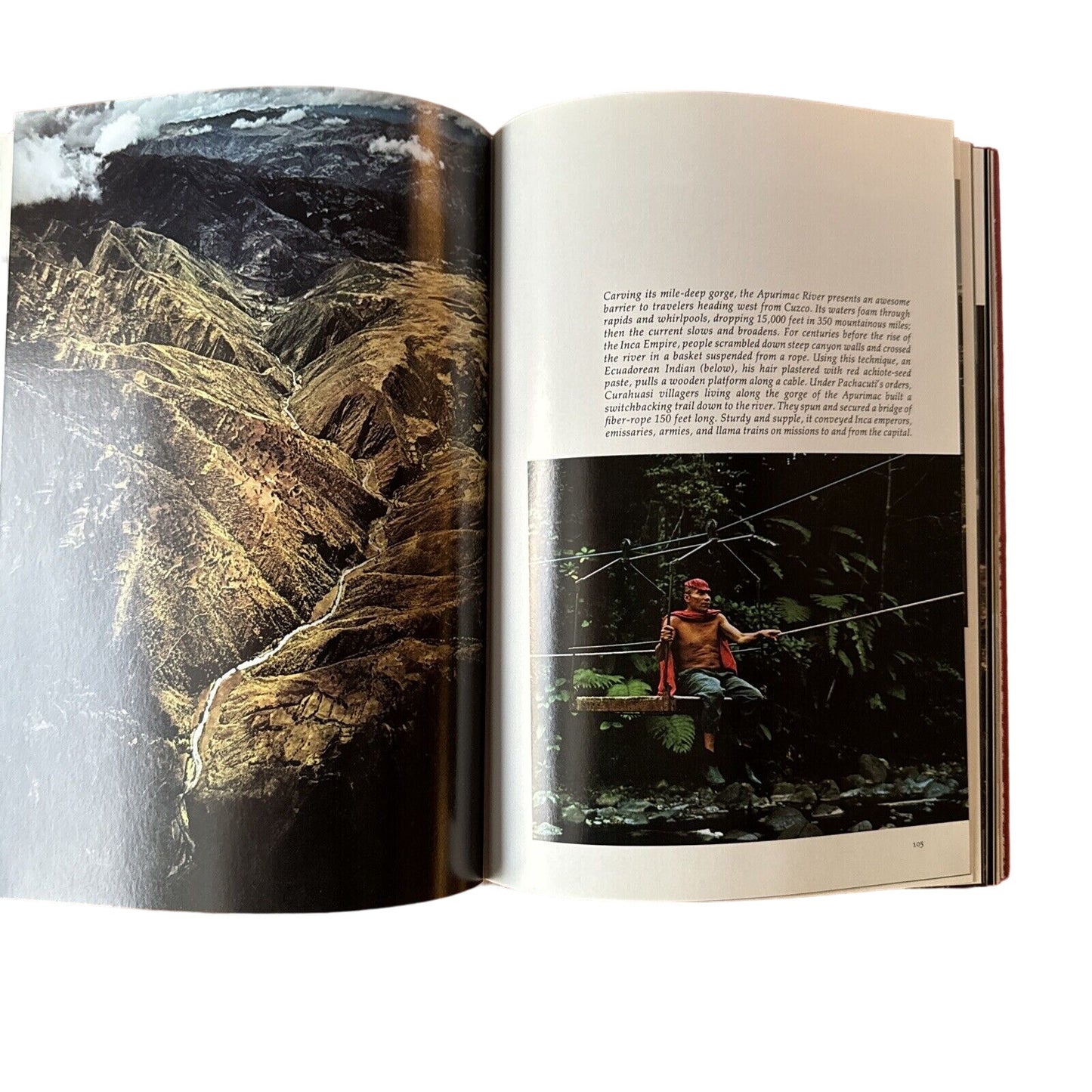 National Geographic Hardcover Book - Incredible Incas - 5th Print 1986 Excellent