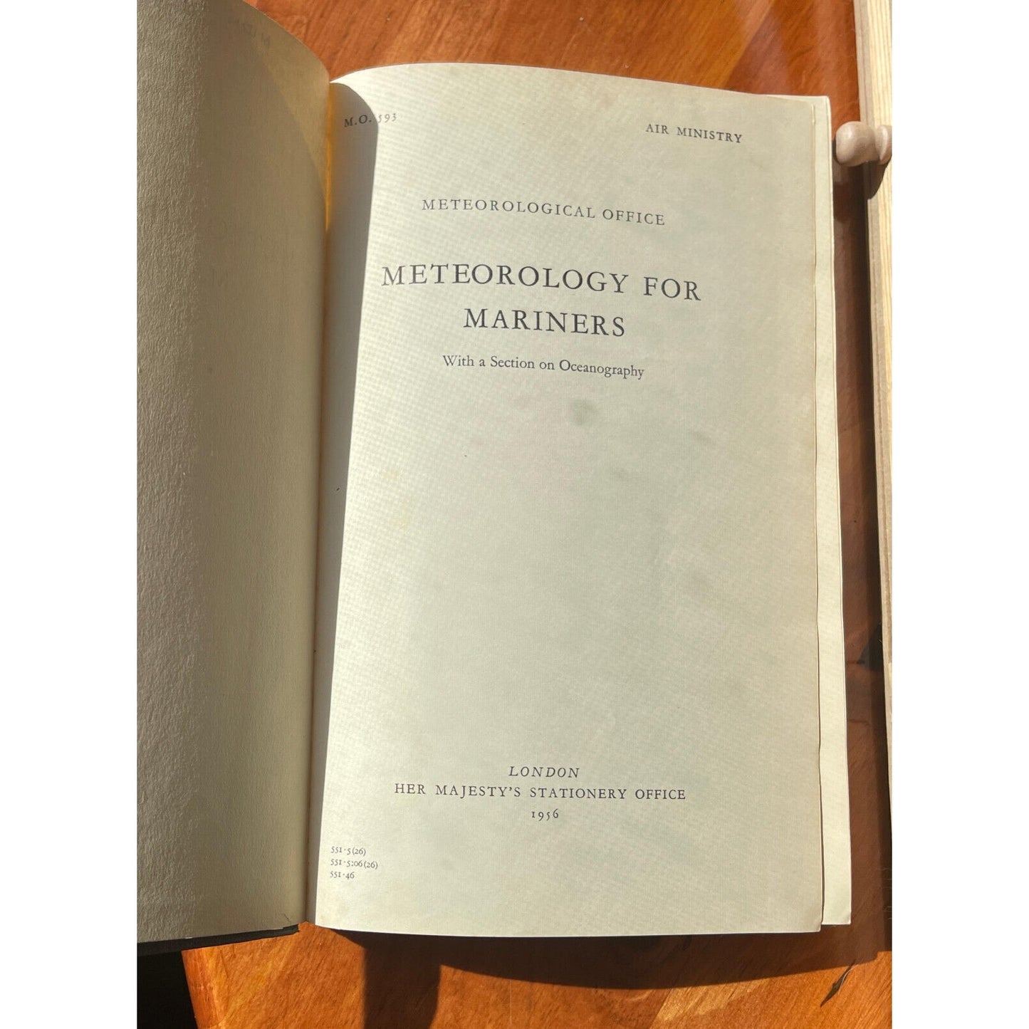 Naval Academy Vintage Book - Meterology for Mariners 1961 HC - Rare with Maps