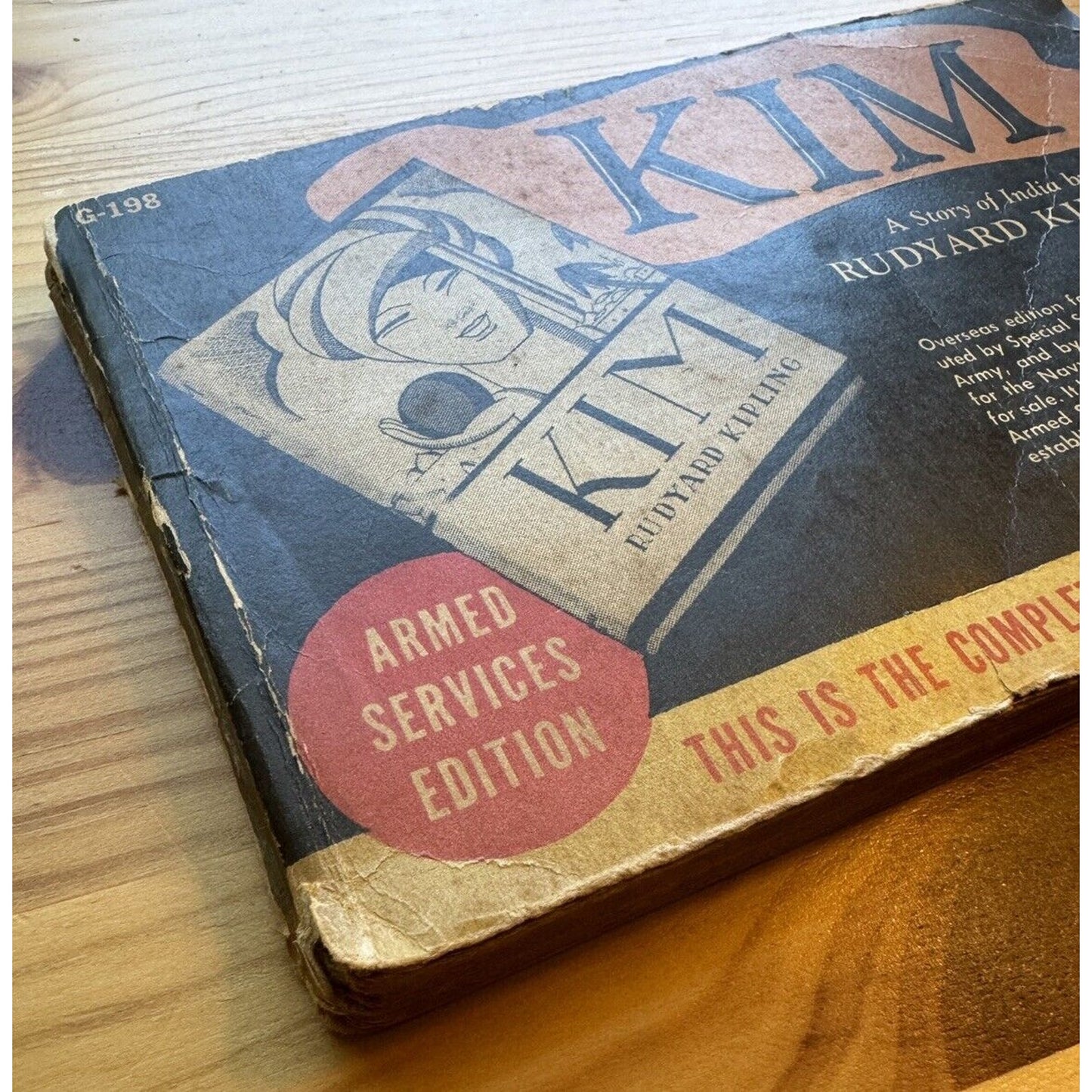 Kim by Rudyard Kipling - Rare 1944 1st Ed Thus, Armed Services Edition WW2