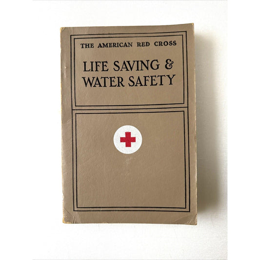 Vintage 1956 American Red Cross Life Saving & Water Safety Handbook