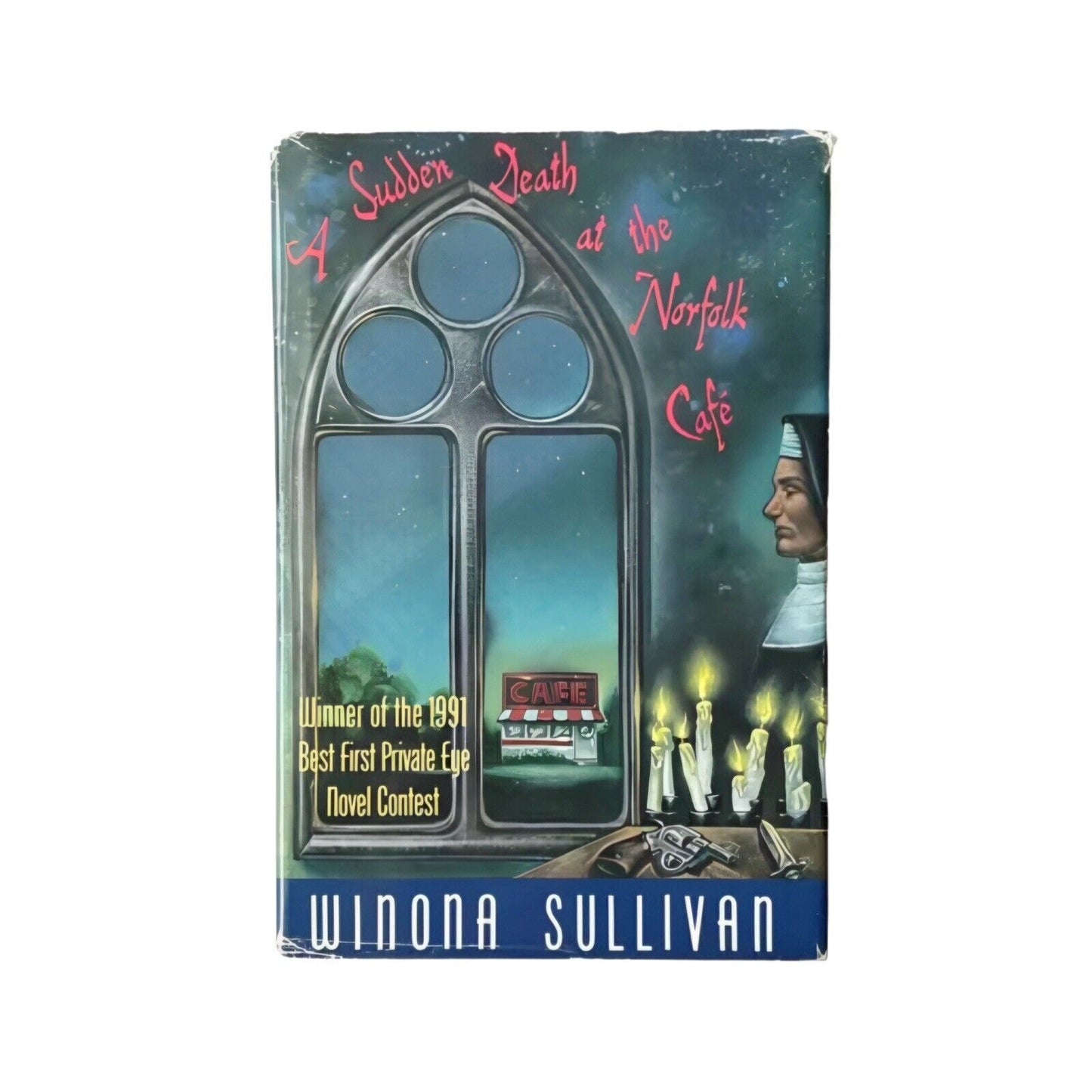 Sudden Death at the Norfolk Cafe by Winona Sullivan - Signed 1993 HCDJ First Ed