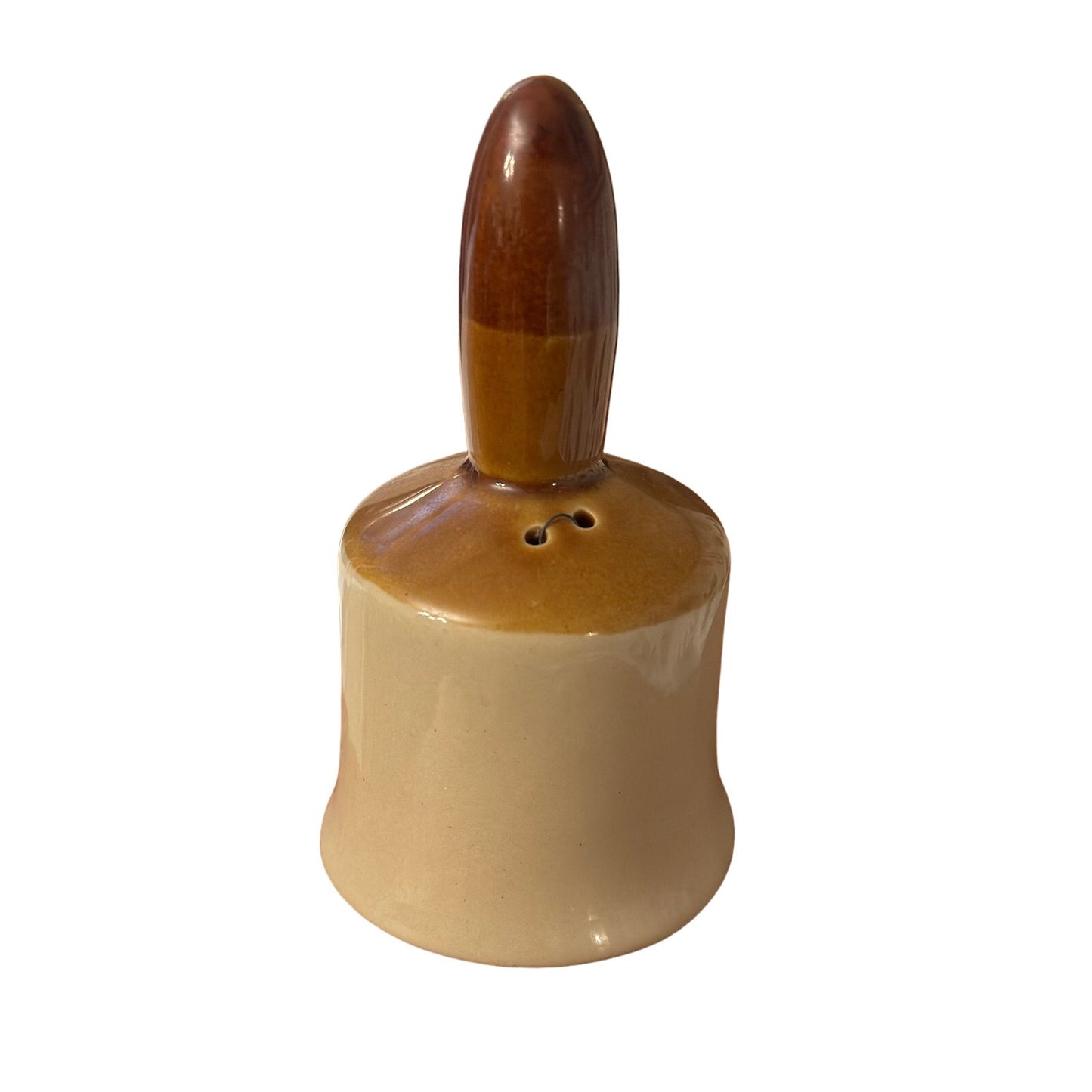 Ceramic Bell Amish Country Memorobilia Tan and Brown