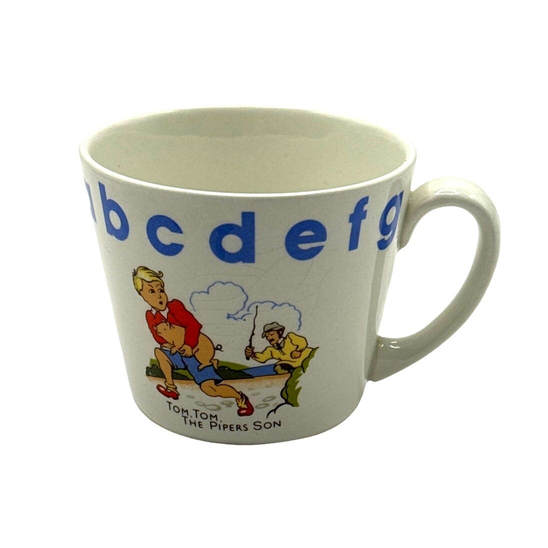 Vintage Woods of England ABC Mug for Children - Tom the Piper Son