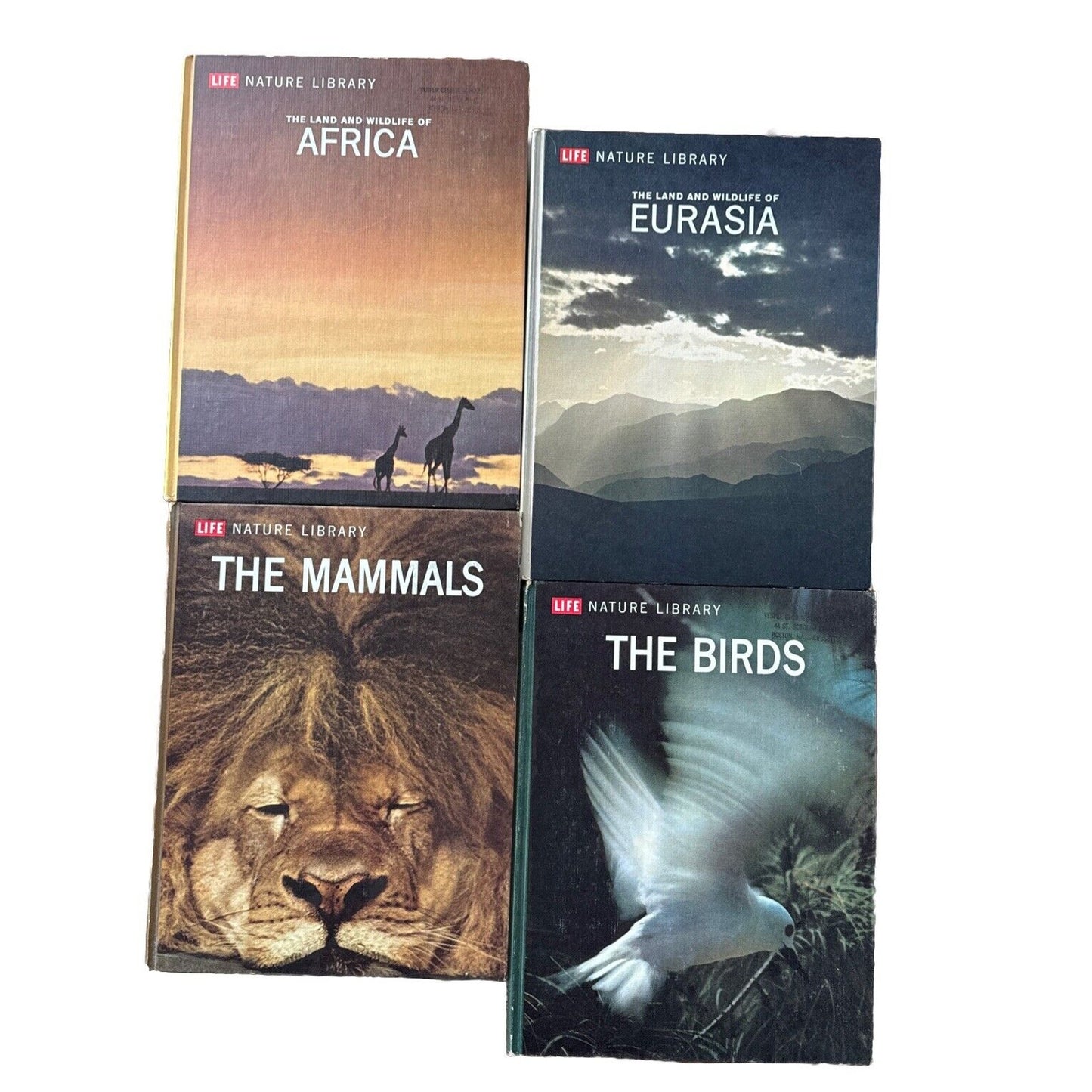 Vintage Time Life 1963-1964 Lot of 4 Hardcovers- Mammals, Birds, Africa, Eurasia