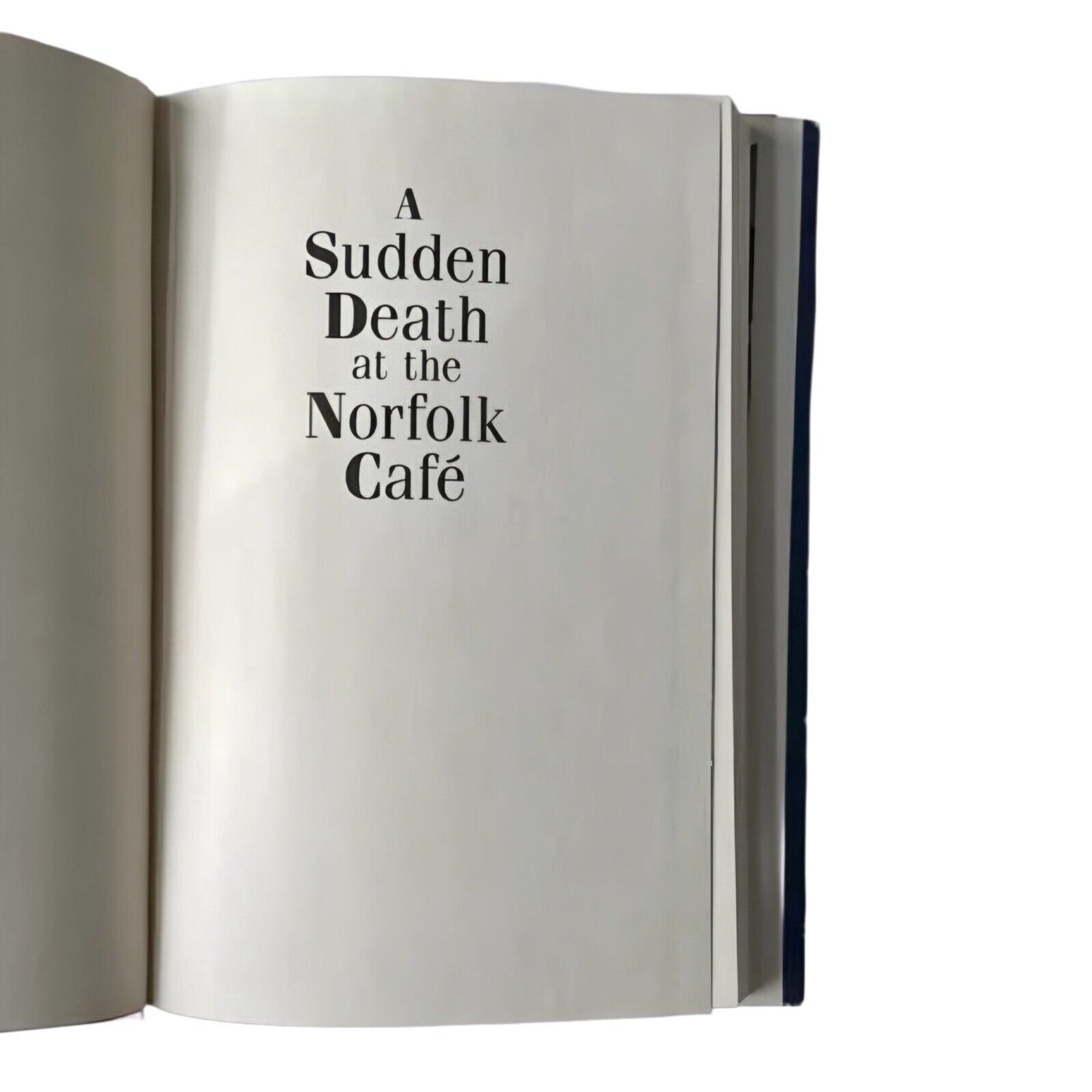 Sudden Death at the Norfolk Cafe by Winona Sullivan - Signed 1993 HCDJ First Ed