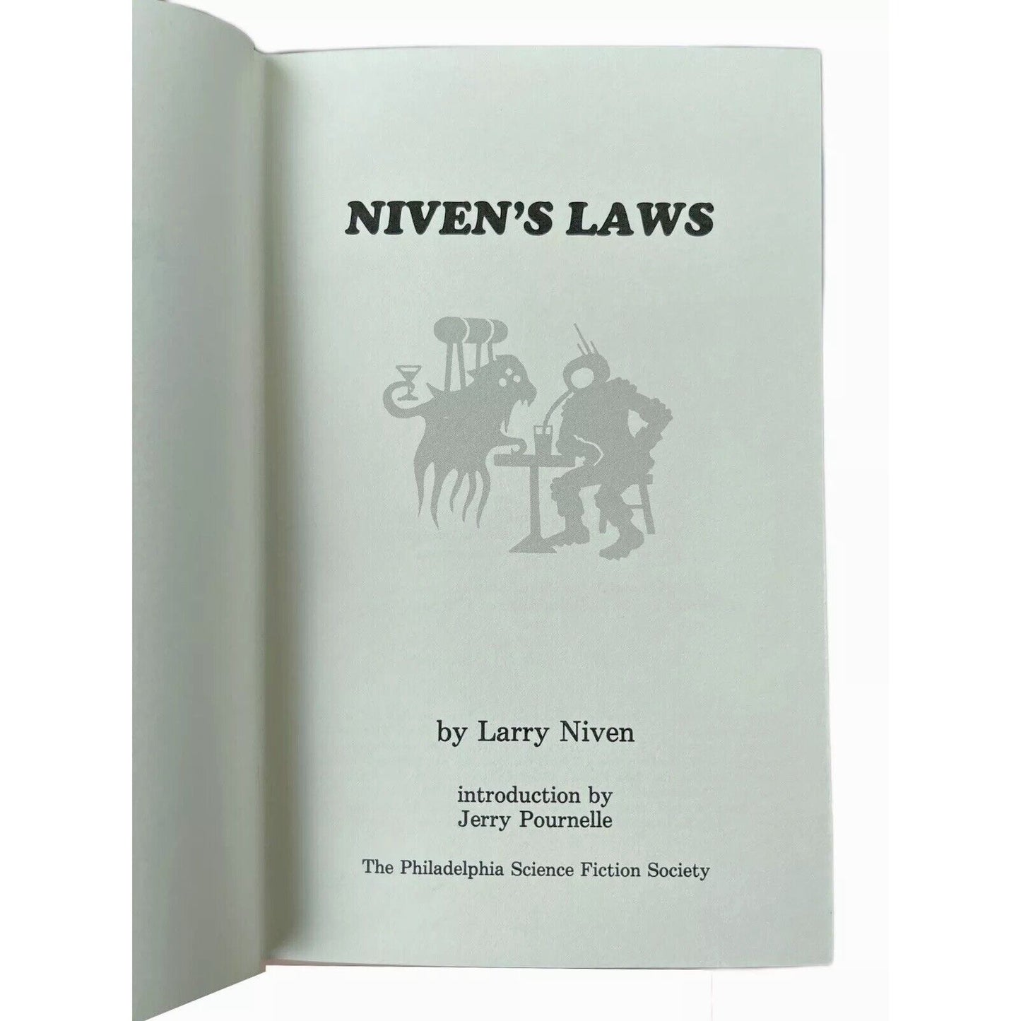 Larry Niven First Edition of Niven's Laws 1984 Owlswick Press Science Fiction