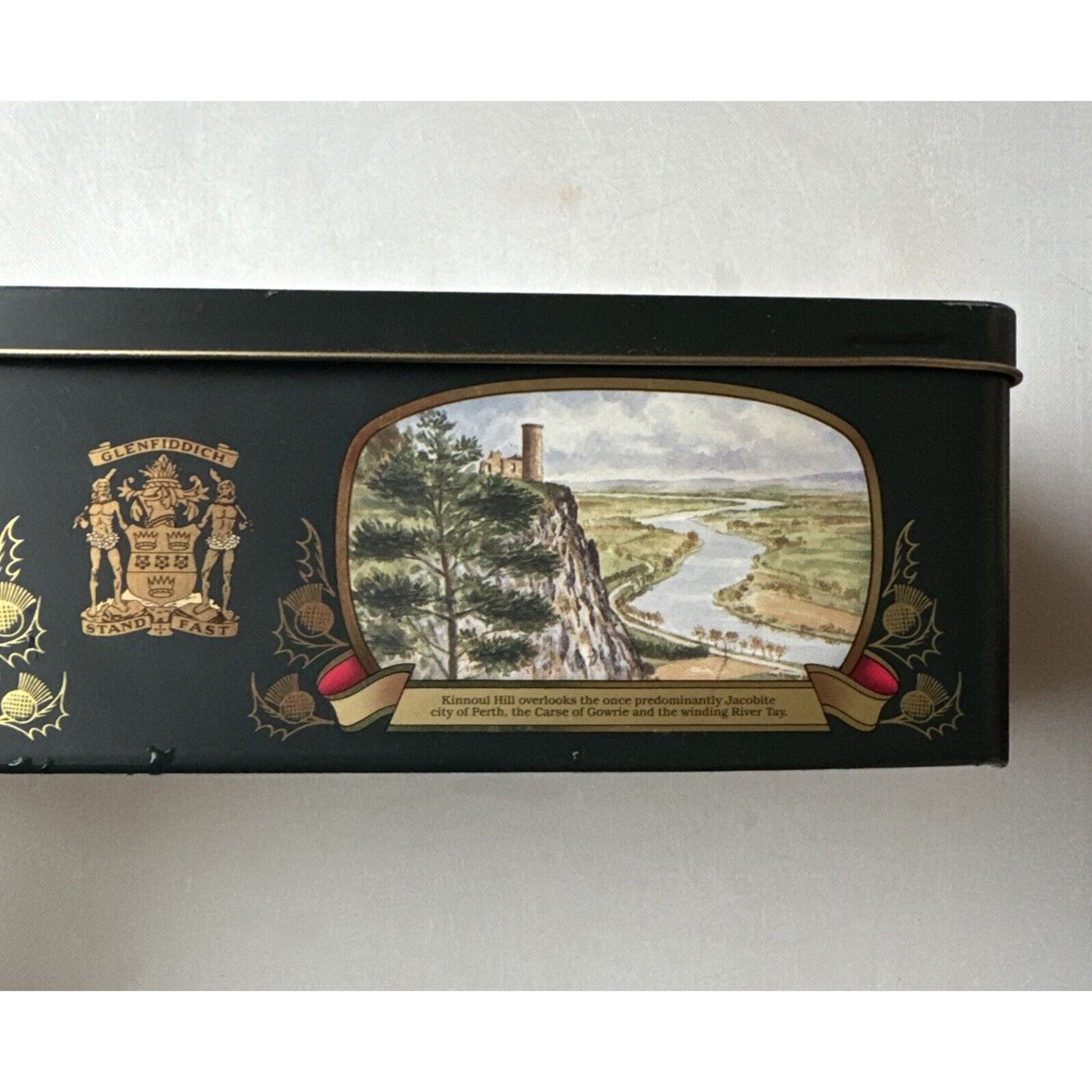 Vintage Glenfiddich Whiskey Collectors Tin No. 7 - Clan Stewart