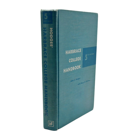 Vintage 1962 Harbrace College Handbook 5th Edition - Classic Grammar Guide