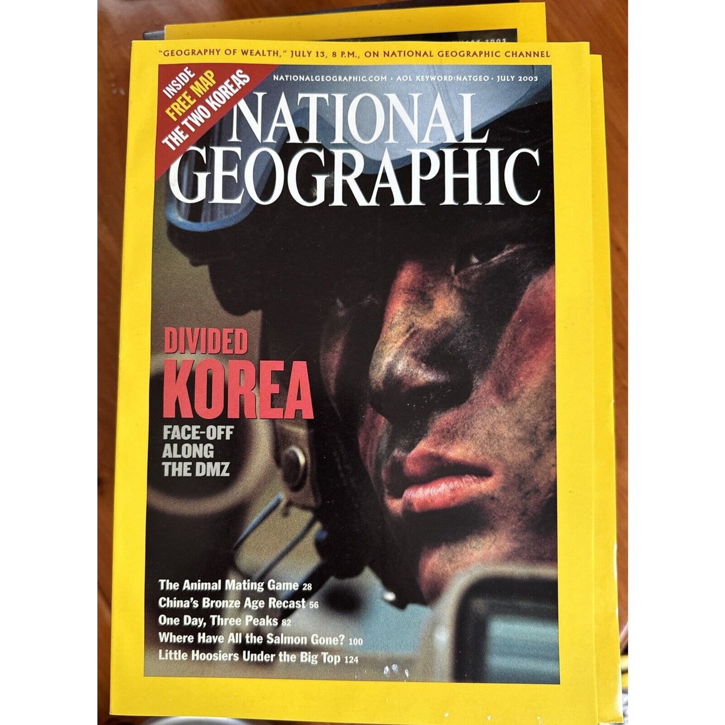 Vintage Magazines National Geographic 2003 Collectible Cases ~ 12 Issues 2 Maps