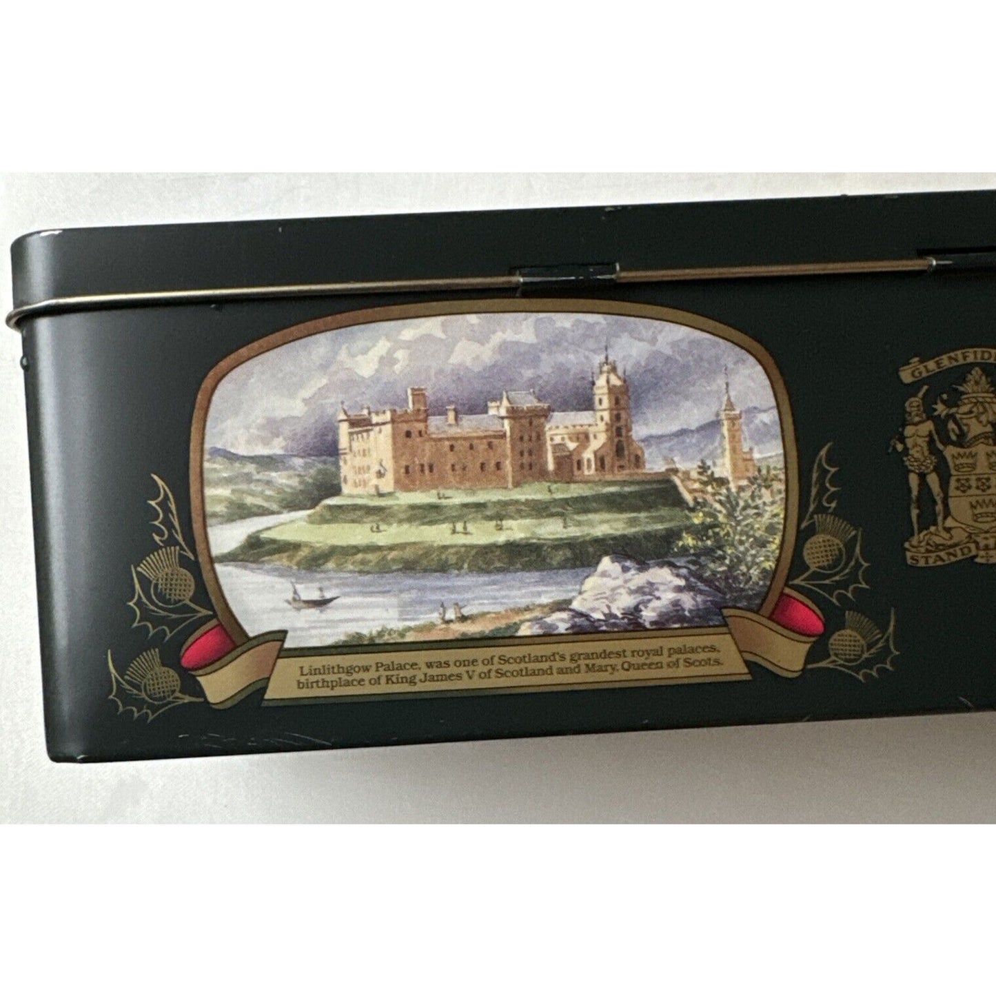 Vintage Glenfiddich Whiskey Collectors Tin No. 7 - Clan Stewart