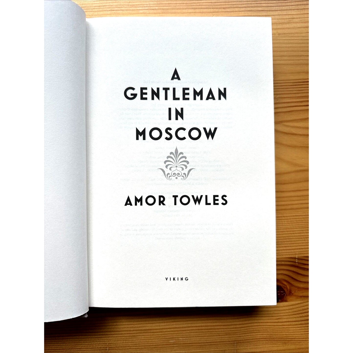 A Gentleman in Moscow by Amor Towles ~ Hardcover First Edition 14th Printing VG