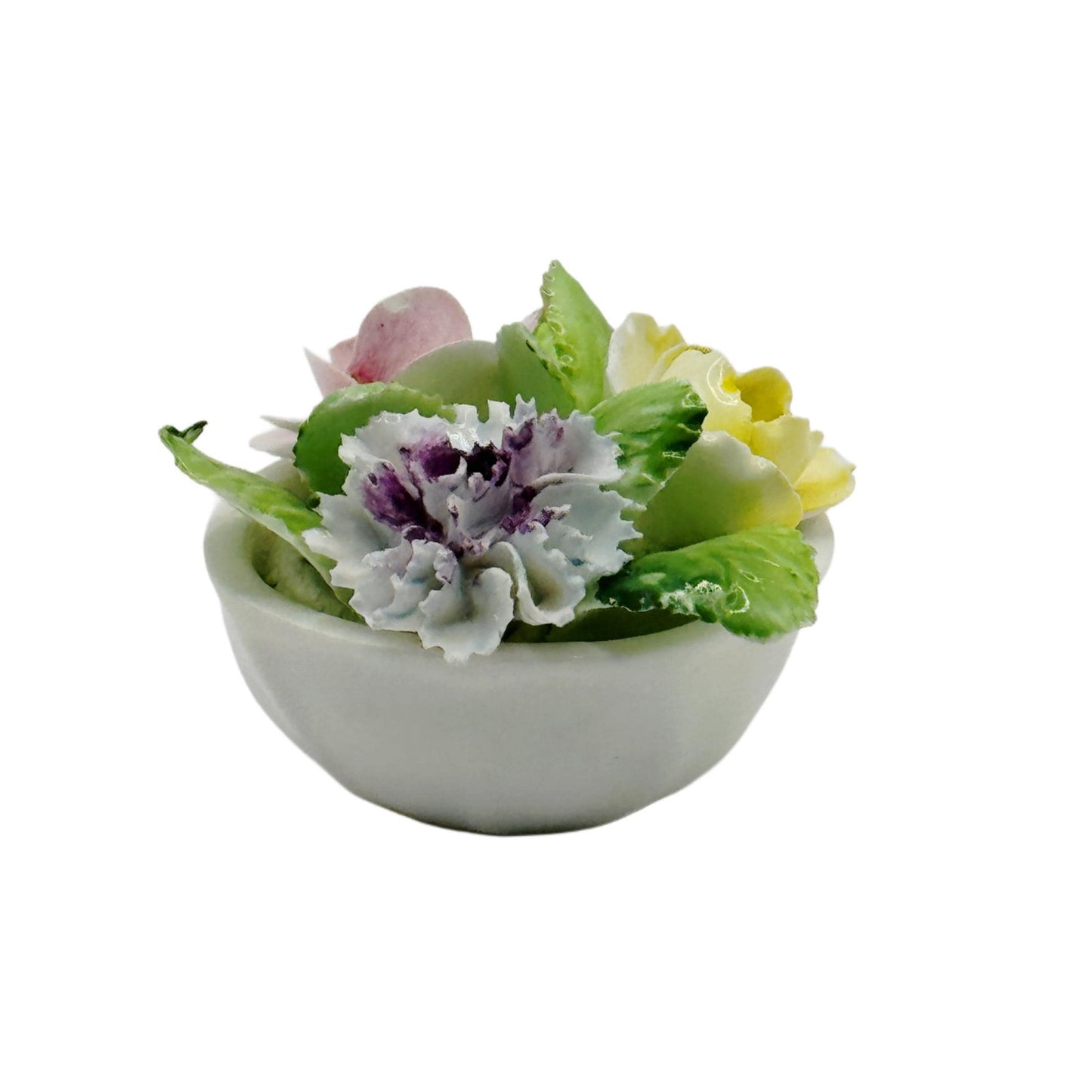 Royal Adderley Bone China Flower Bouquet - Vintage Miniature Handcrafted in UK